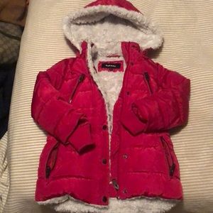 Girls Raspberry colored Diesel Winter jacket